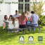 Red Barrel Studio 6 Ft Picnic Table Bench Set Outdoor Dining Table & 2 Benches With Metal Frame White-2104561711