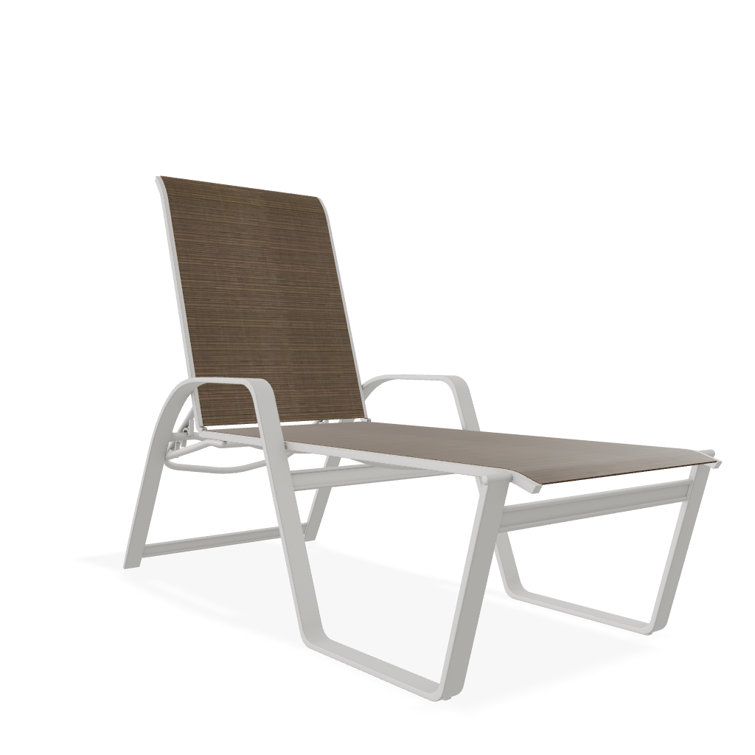 Holna Outdoor Rust-Resistant Metal Chaise Lounge