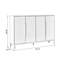 Rangement pour chaussures en alliage d'aluminium blanc