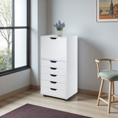 Holthaus 5-Drawer Storage Mobile Cabinet