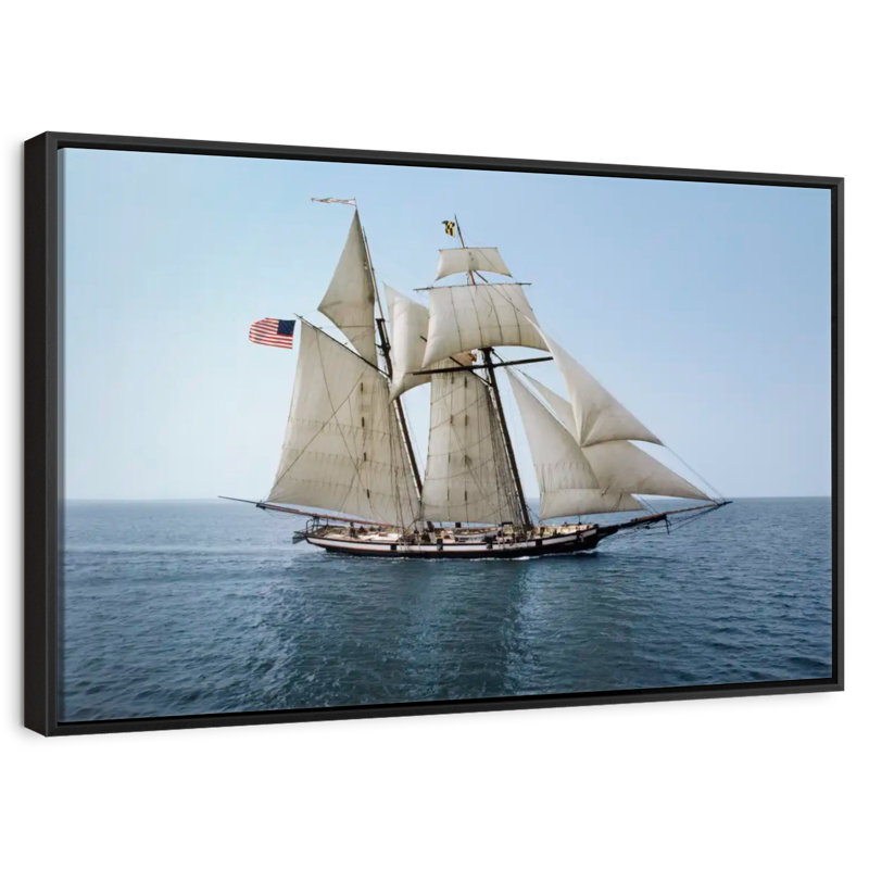 Fierté du navire de Baltimore, Cadre flottant noir, 37 po x 25 po