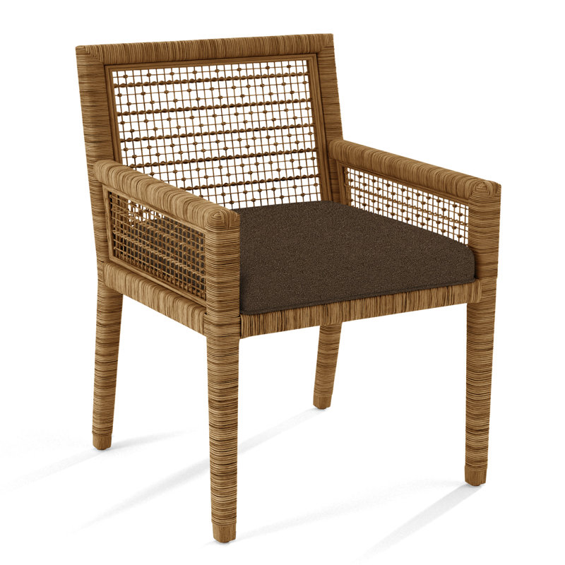 Thorold Glinda Arm Chair, Honey, Elite Chocolate; 0321-72