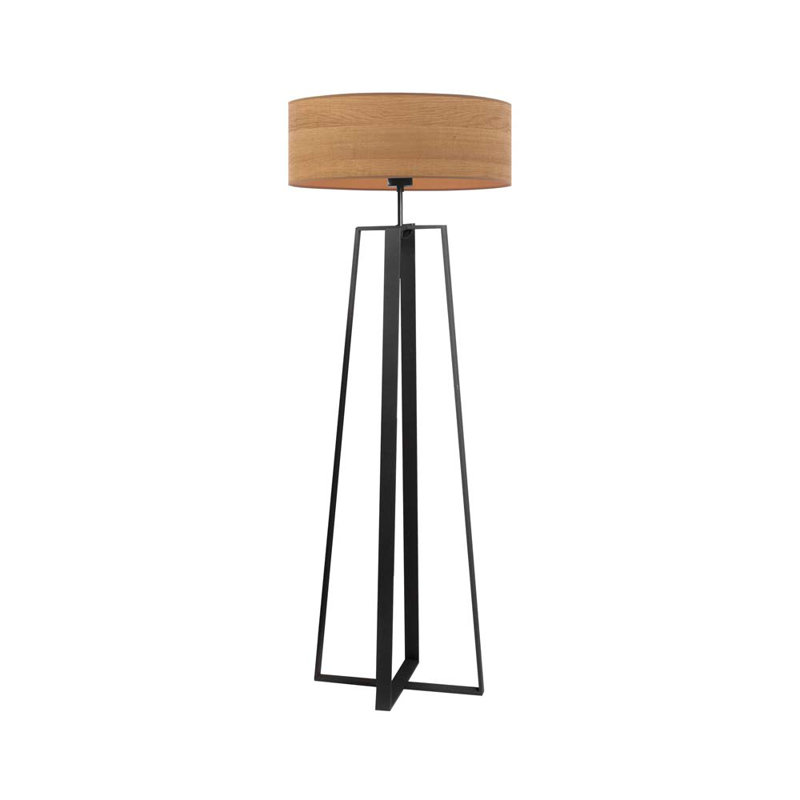 Bilyue 158cm Novelty Floor Lamp, Natural, Black