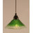 Cord Hung Mini Pendant Shown In Black Copper Finish With 10" Amber Crystal Glass-32464173-32464185-32464175