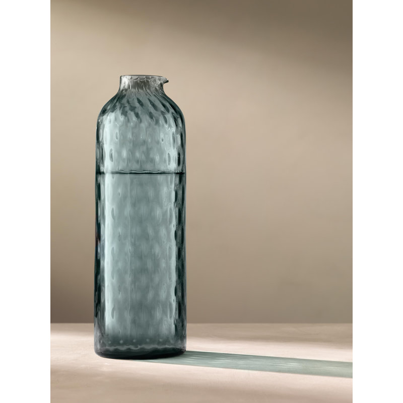 Dapple 34oz. Glass Carafe, Water Blue