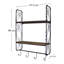 Ishika 2 Piece Accent Shelf with Hooks