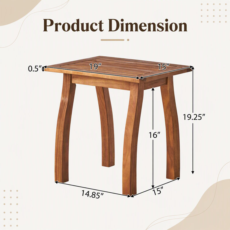 Table d'appoint en bois