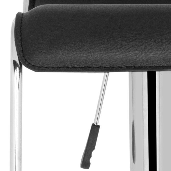 Anyiah Swivel Upholstered Counter Stool, Black