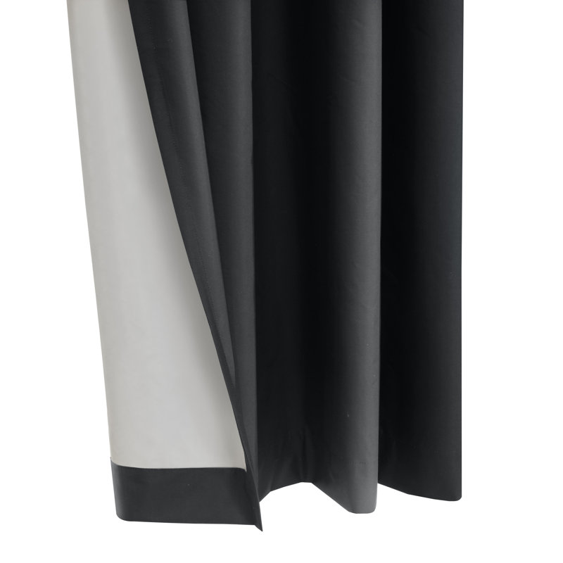 Turnervale Curtain Single Panel, 52" W x 108" L, Charcoal