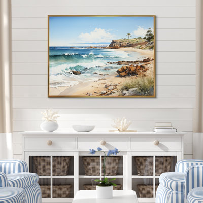 Rocky Beach Coastal Serenity III - Nautical & Beach Wall Decor