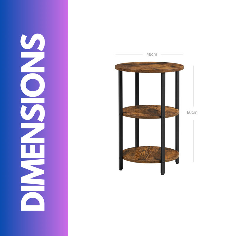 Aniyha 3 Tier Small Round Coffee Table