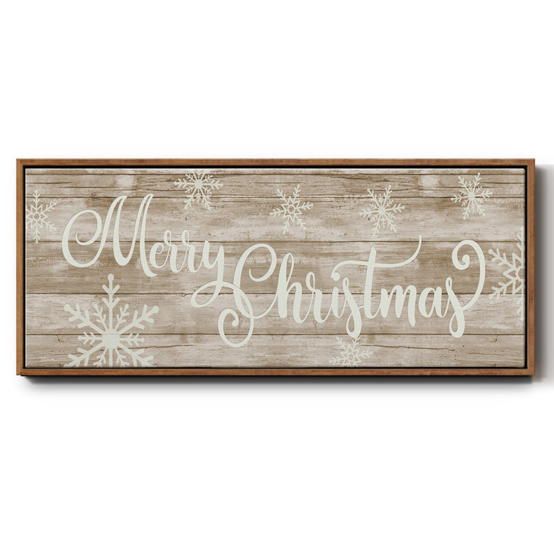 Merry Christmas- Framed Canvas