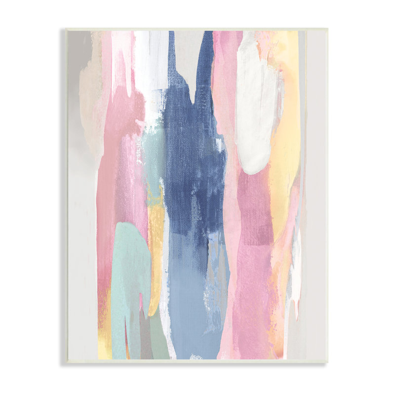 Pastel Tones - Peinture sur toile, Plaque murale, H 15 po x l 10 po x P 0,5 po