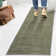 Waylynn Classic Solid Low-Pile Machine-Washable Sage Green Rug