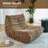 Bean bag Chair with button tufted back-1016822130