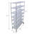 7 Tier Metal Shelf Wire Shelving Unit, 2450Lbs Heavy Duty Adjustable Storage Rack With Wheels & Shelf Liners For Closet Kitchen Garage Basement Commercial Shelving - 81.5" H X 48" L X 18" D Chrome-1160339010