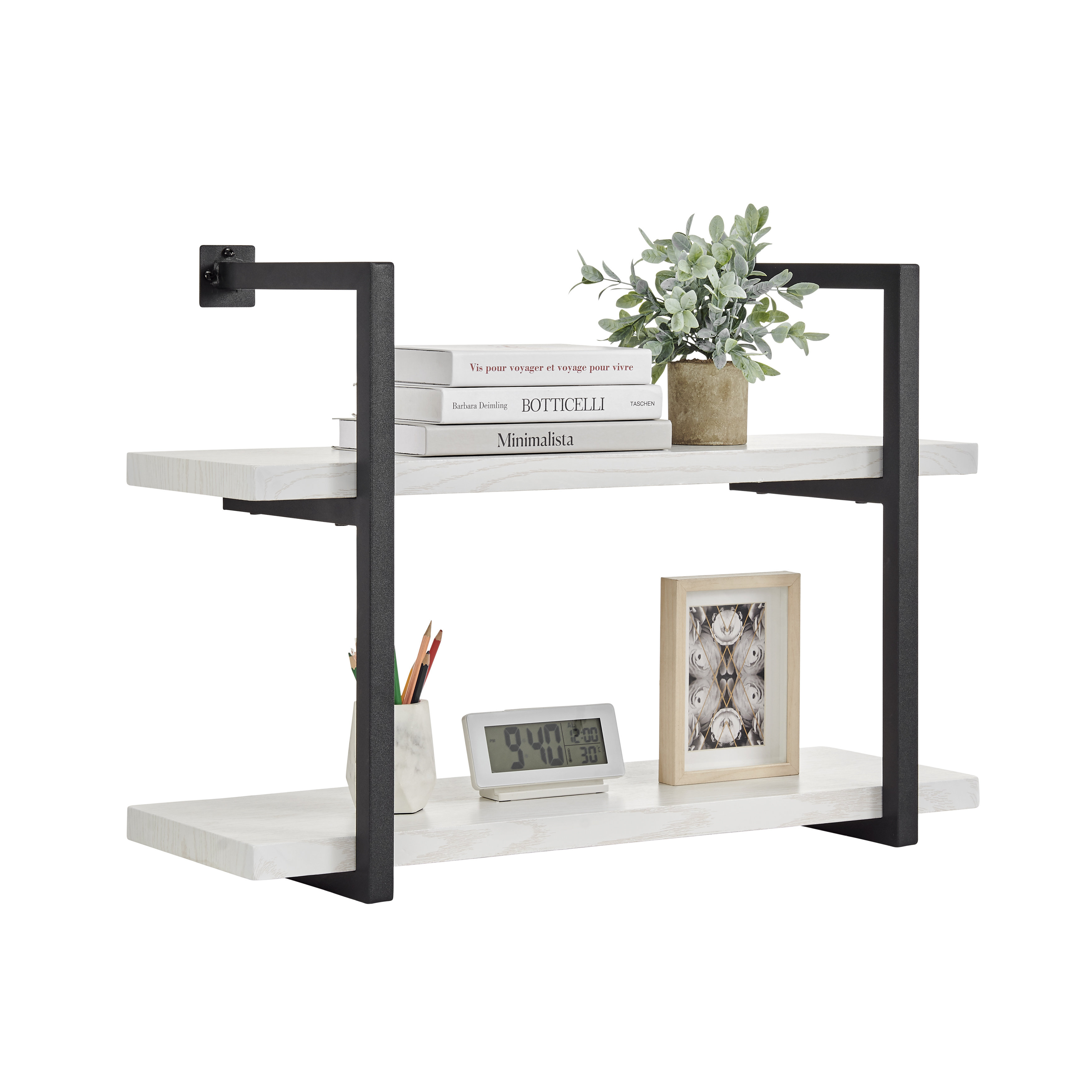 Ebern Designs Romell 2 Tier Modern Accent Wall Shelf & Reviews | Wayfair