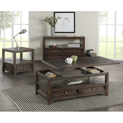 2 - Piece Solid Wood Living Room Table Set