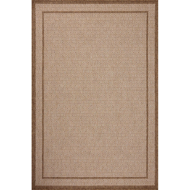 Gracie Oaks Kanessa Chestnut / Oatmeal Area Rug, Rectangle 11' x 15'