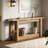 63" Console Table, 2-Tier Farmhouse Entryway Sofa Table