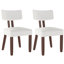 Chaises de salle à manger latérales rembourrées de 18 po de hauteur H 18 po avec pieds en bois massif brun-1694100217-1688791775-1695846178