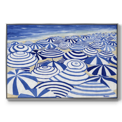 «Candy Bowl Prussian Blue», reproduction sur toile encadrée