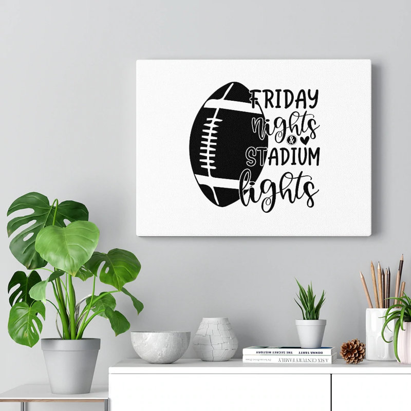 Friday Nights Stadium Lights - Wrapped Canvas Print, 30cm H x 41cm W