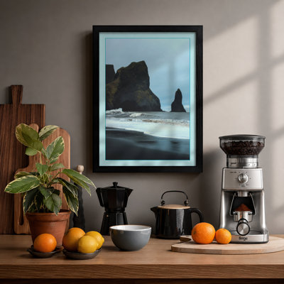 Black Sand Seascape Coastal - Print