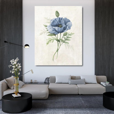 Art sur toile tendue avec Lark Manor ™ Robinson, Carol, Farmhouse Periwinkle IV