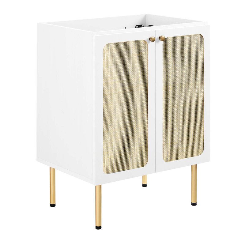 Base de meuble-lavabo simple 23,5 po Modway, Blanc