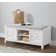 Lund Coventry 45 in. W Wood Storage Bench with Cushion, Entryway Organization & Decoration, 3 Adjustable/Removable Cubbies, Decorative Cushion Included