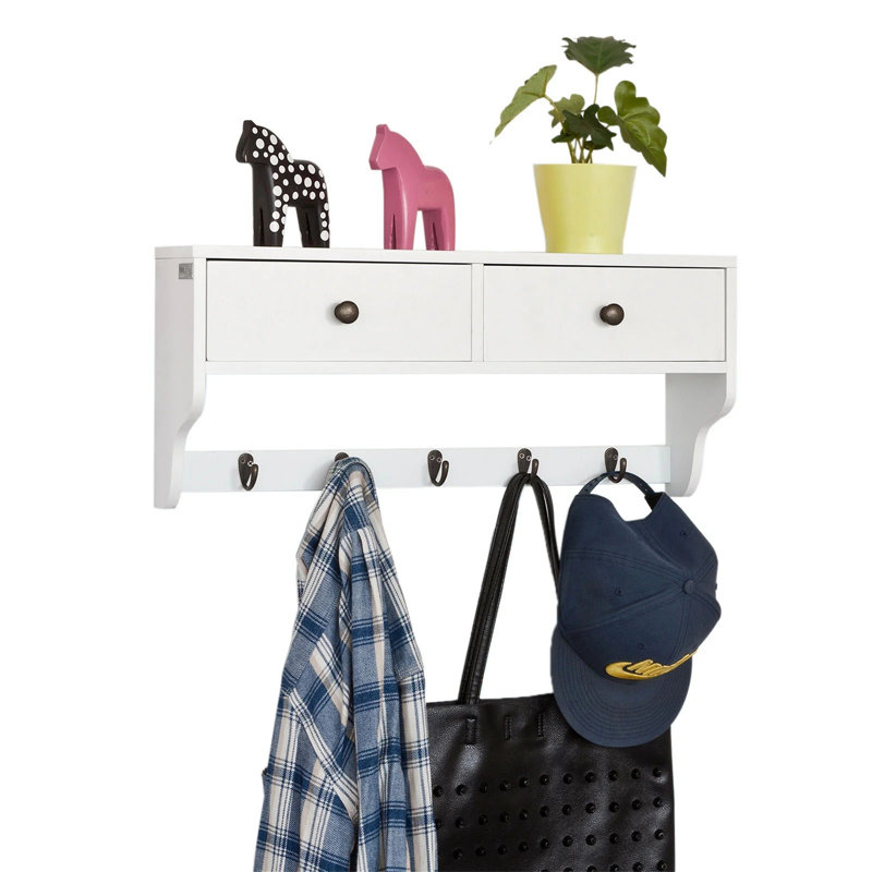 5 - Hook Wall Mounted Coat Rack