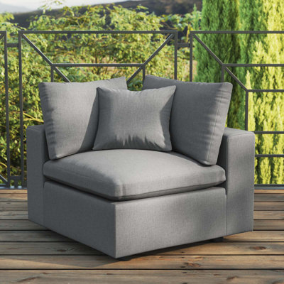 Chaise de coin d'extérieur Commix Sunbrella par Modway