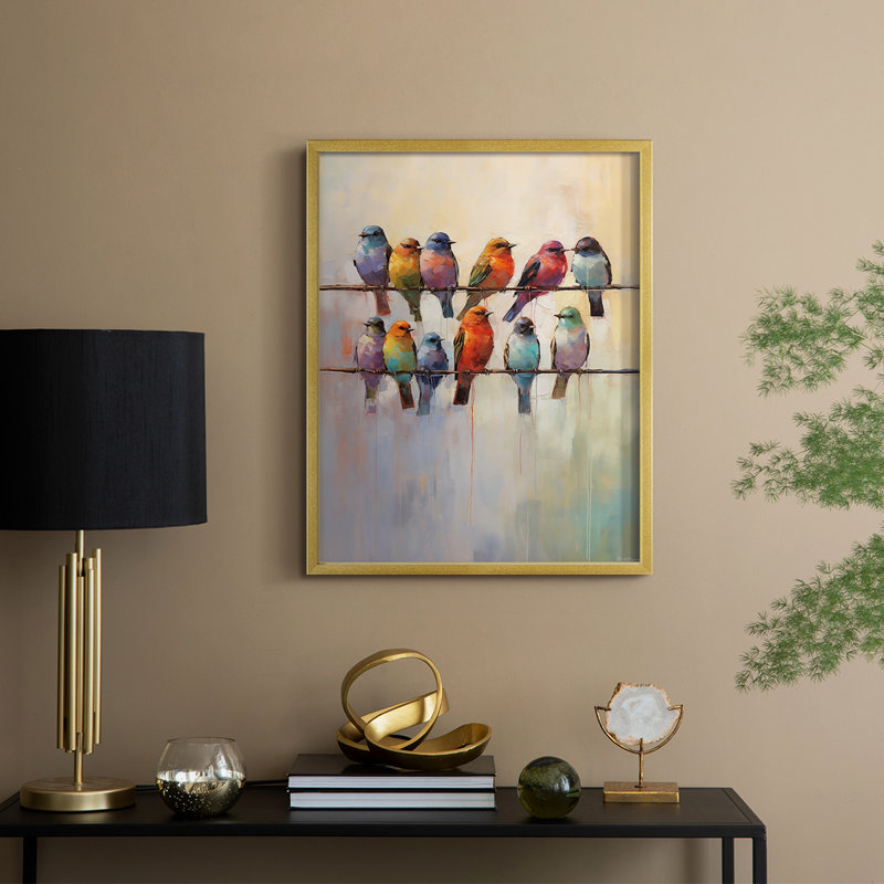 "ANIMALS Series XXII" par J Paul, H 29 po x l 23 po, Or