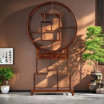 Round stand displays flower stand potted plants by Sleek Surface Designs