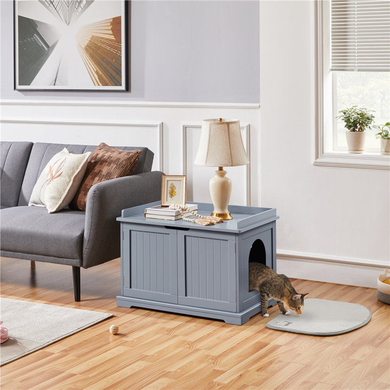 Litter Box Enclosure, Grey