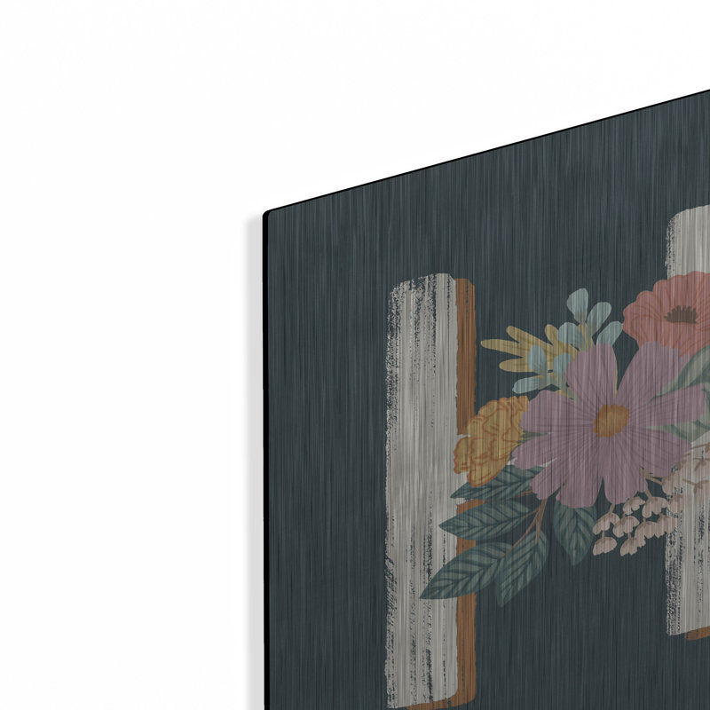 «August Sweet® Ix» par Laura Marshall, art mural en métal August Grove®, H 16 po x l 48 po