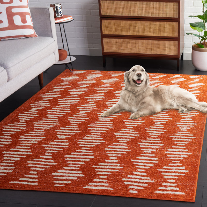 Kabao Tulum Performance Abstract Rug, Rectangle 5'5" x 7'7"