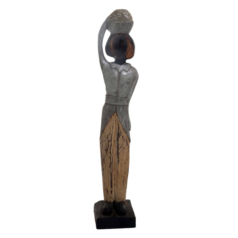Statuette balinaise en bois de dame
