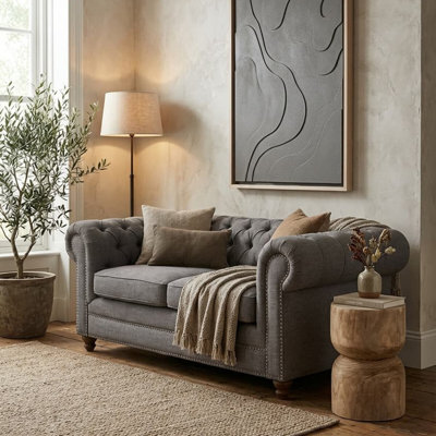 2 Seater Linen Sofa