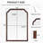 Ancalin Solid Wood Arched Wall Mirror-1845612158-1878162618