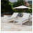 Outdoor Chaise Lounge Chair Set of 2, Aluminum Adjustable Outside Chair for Pool Patio Beach Yard, All Weather Use UV Resistant 400lbs Weight Capacity