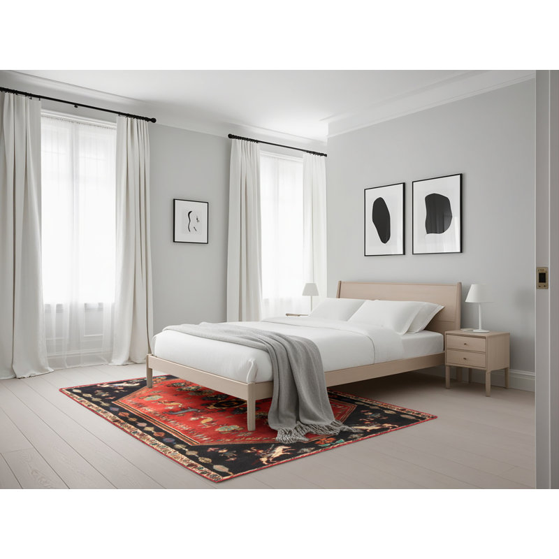 Tapis rouge à motif sud-ouest, Rectangle 5 pi x 7 pi