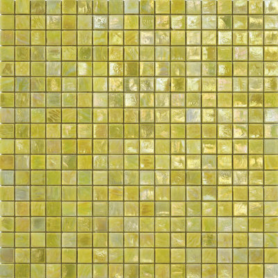 Tulip 4 5/8" x 5/8" Iridescent Glass Mosaic