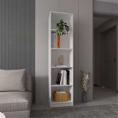 Bibliothèque mince à 5 tablettes
