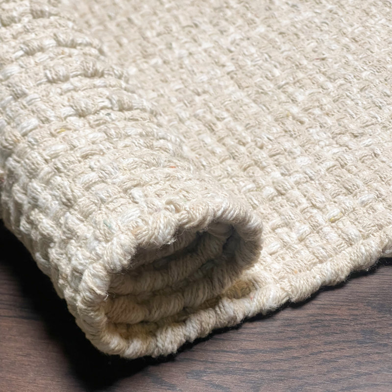 Bath Rug, 34" L x 21" W, Beige