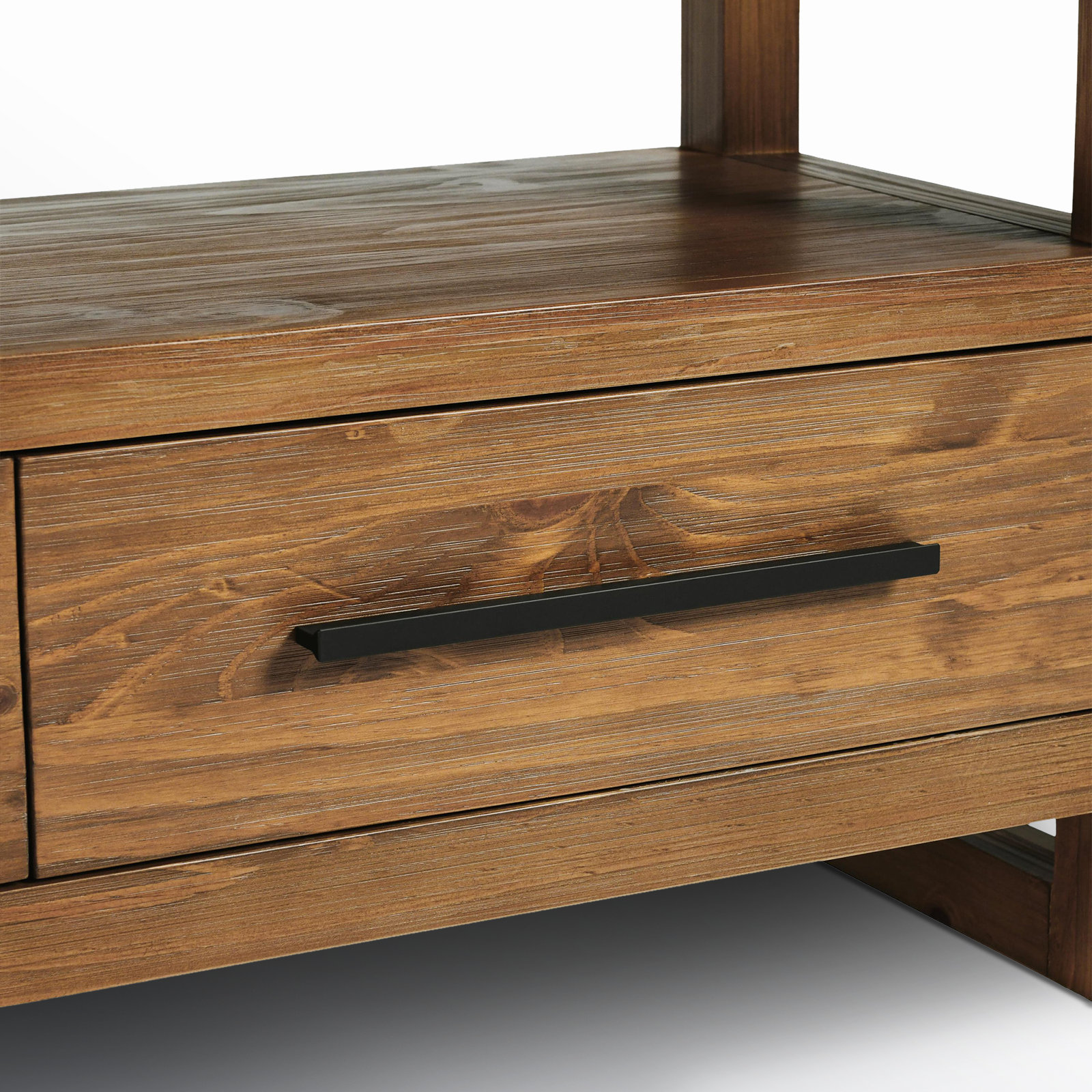 Modica 126.5'' Media Center, Honey Brown