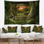 Tapisserie tunnel paradise green landscape-28509674