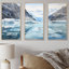 «Greenland Frozen Wonderland Lansdcape V», ensemble d'art sur toile Glacier