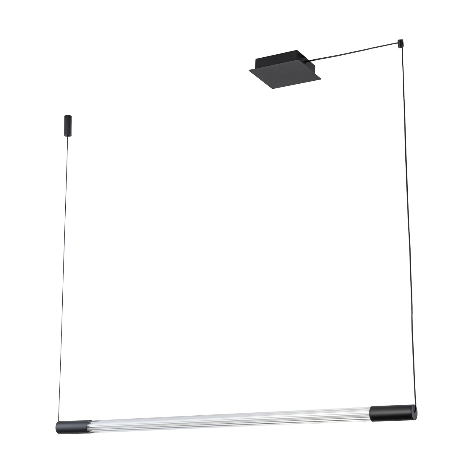 Vernet 46-in Dimmable LED Linear Pendant, Black